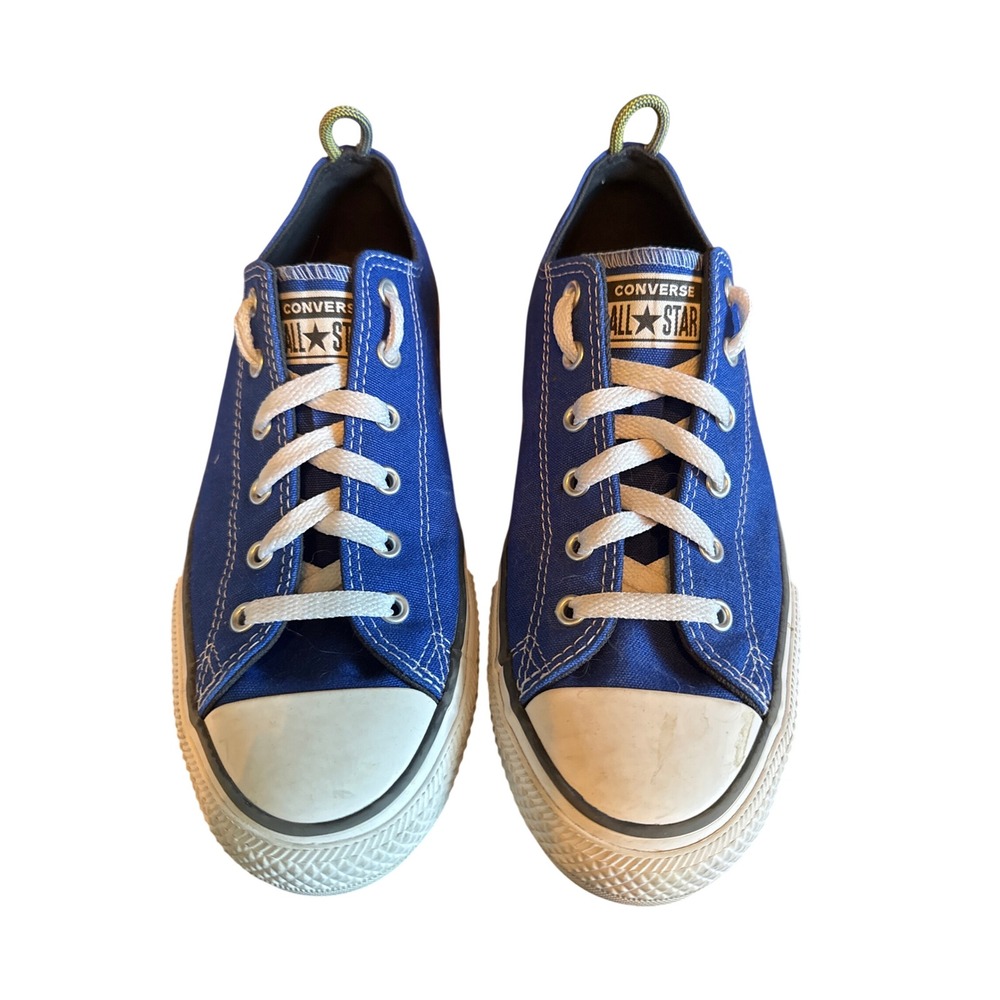 Converse All Star Low Top Blue Canvas Sneakers Youth 6 Women's 7.5